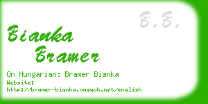 bianka bramer business card